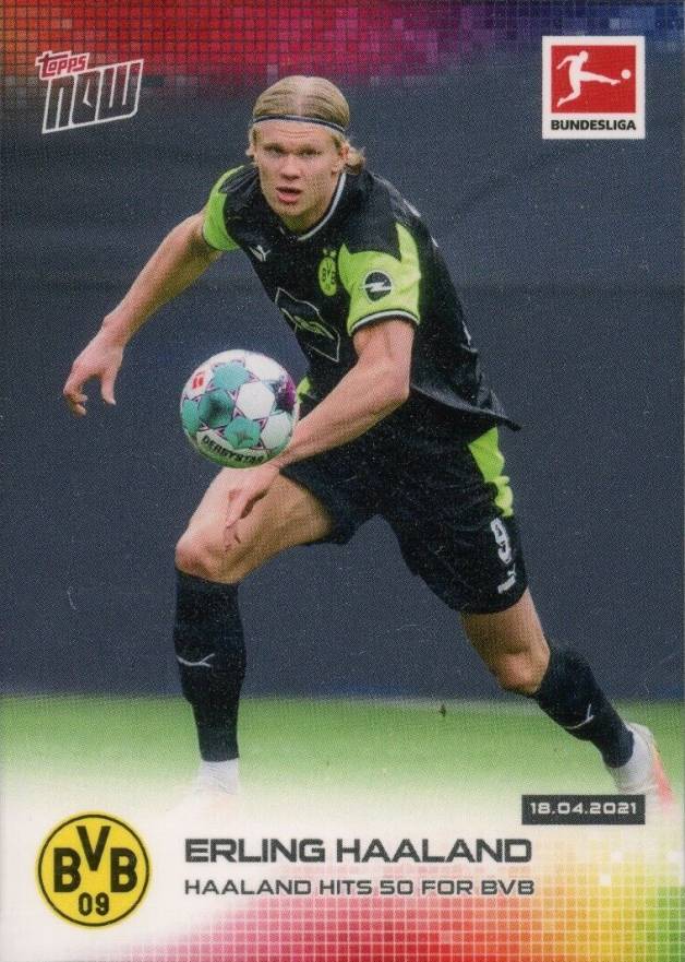 2020 Topps Now Bundesliga Erling Haaland #172 Soccer Card