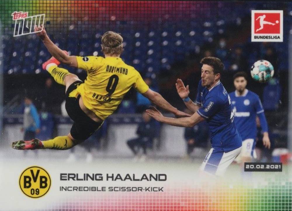 2020 Topps Now Bundesliga Erling Haaland #134 Soccer Card