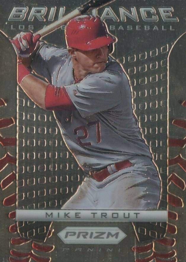 2012 Panini Prizm Brilliance Mike Trout #B6 Baseball Card