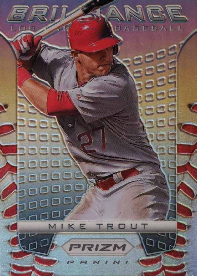 2012 Panini Prizm Brilliance Mike Trout #B6 Baseball Card