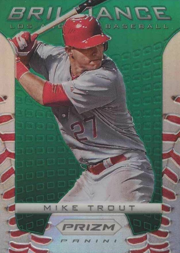 2012 Panini Prizm Brilliance Mike Trout #B6 Baseball Card