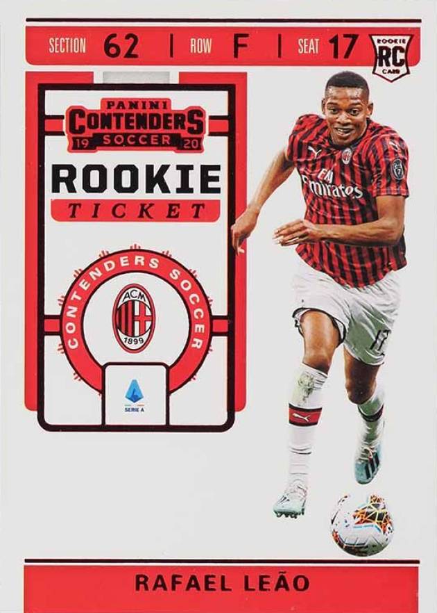 2019 Panini Chronicles Contenders Rookie Ticket Rafael Leao #RT38 Soccer Card