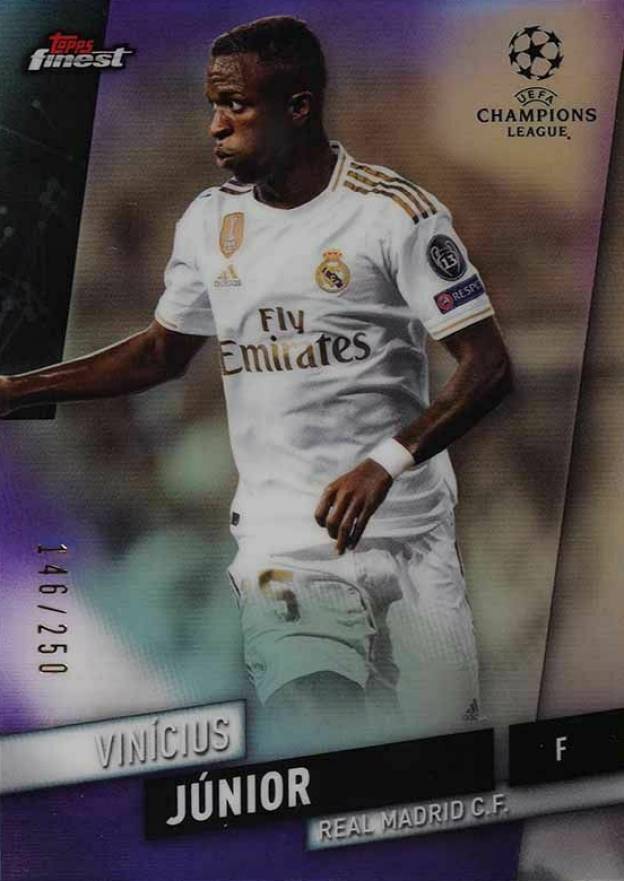 2019 Finest UEFA Champions League Vinicius Junior #64 Soccer Card