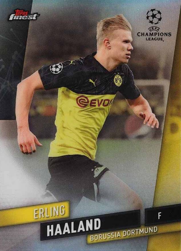 2019 Finest UEFA Champions League Erling Haaland #116 Soccer Card