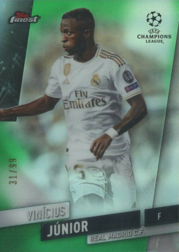 2019 Finest UEFA Champions League Vinicius Junior #64 Soccer Card