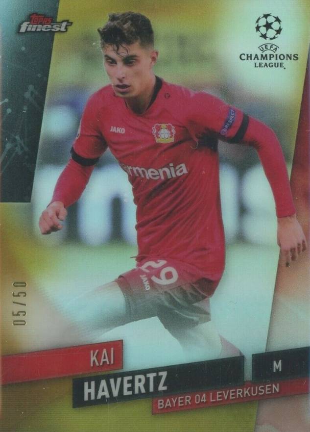 2019 Finest UEFA Champions League Kai Havertz #57 Soccer Card