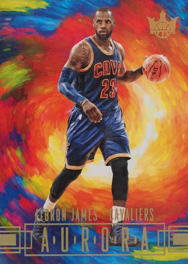 2017 Panini Court Kings Aurora LeBron James #6 Basketball Card