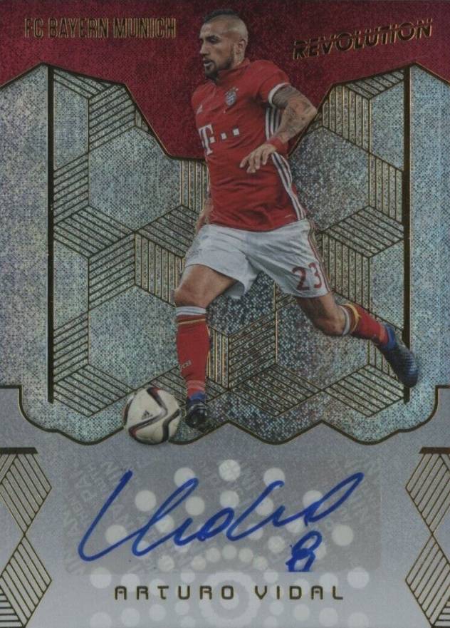 2017 Panini Revolution Autograph Arturo Vidal #A-AV Soccer Card