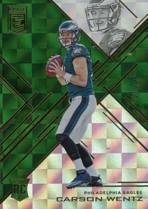 2016 Panini Donruss Elite  Carson Wentz #162 Football Card