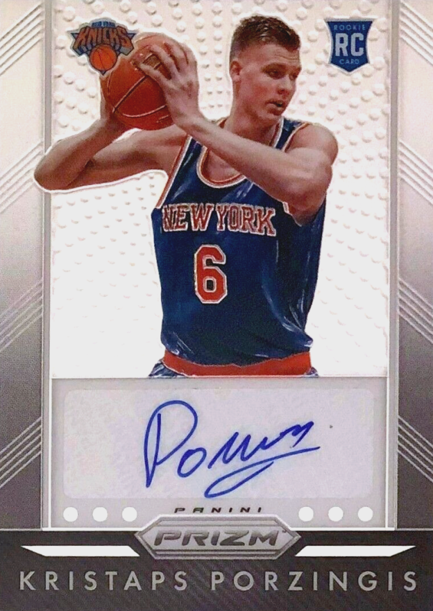 2015 Panini Prizm Autographs Kristaps Porzingis #KPZ Basketball Card