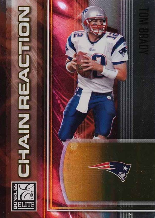 2007 Donruss Elite Chain Reaction Tom Brady #CR-23 Football Card