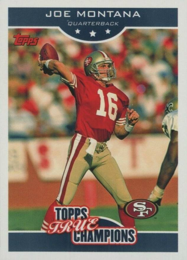 2006 Topps True Champions Joe Montana #15 Football Card