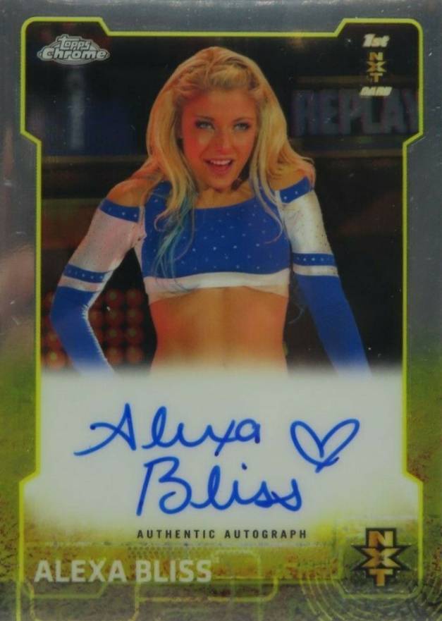 2015 Topps Chrome WWE NXT Autograph Alexa Bliss # Other Sports Card