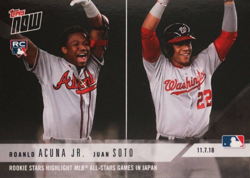 2018 Topps Now Off-Season Juan Soto/Ronald Acuna Jr. #OS31 Baseball Card