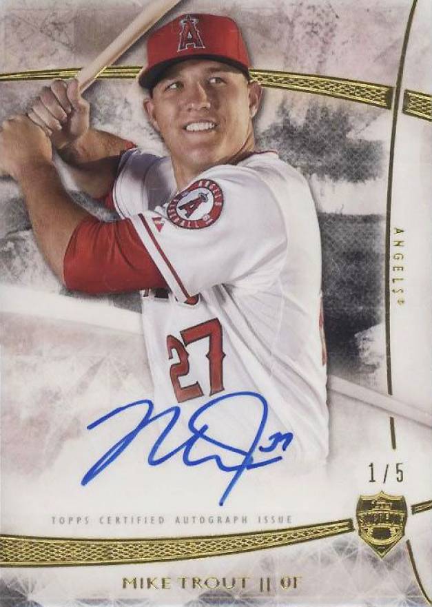 2014 Topps Supreme Autographs Mike Trout #SA-MT Baseball Card