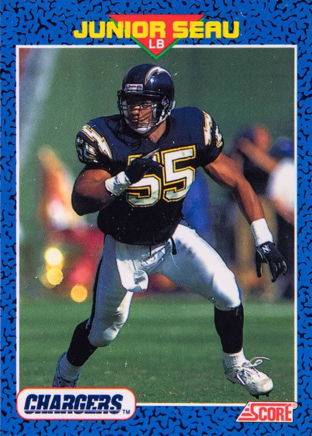 1991 Score Young Superstars Junior Seau #34 Football Card