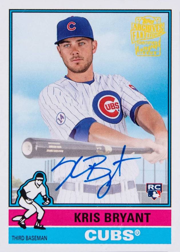 2015 Topps Archives Fan Favorites Autographs Kris Bryant #FFAKB Baseball Card