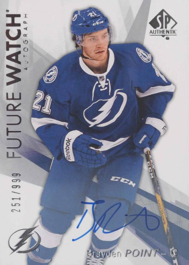 2016 SP Authentic  Brayden Point #160 Hockey Card