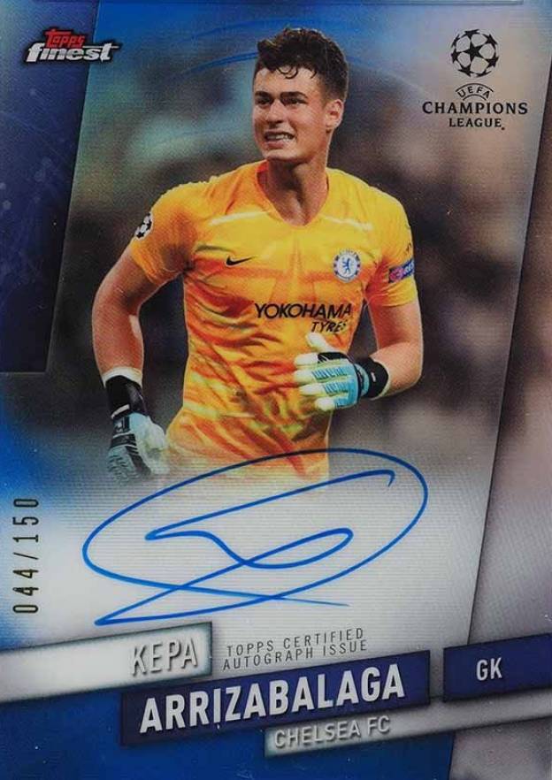 2019 Finest UEFA Champions League Autograph Kepa Arrizabalaga #K Soccer Card