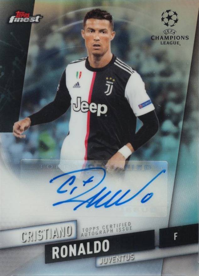 2019 Finest UEFA Champions League Autograph Cristiano Ronaldo #CR Soccer Card