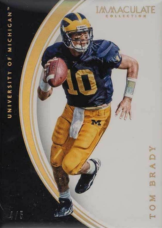 2016 Panini Immaculate Collegiate Tom Brady #53 Football Card