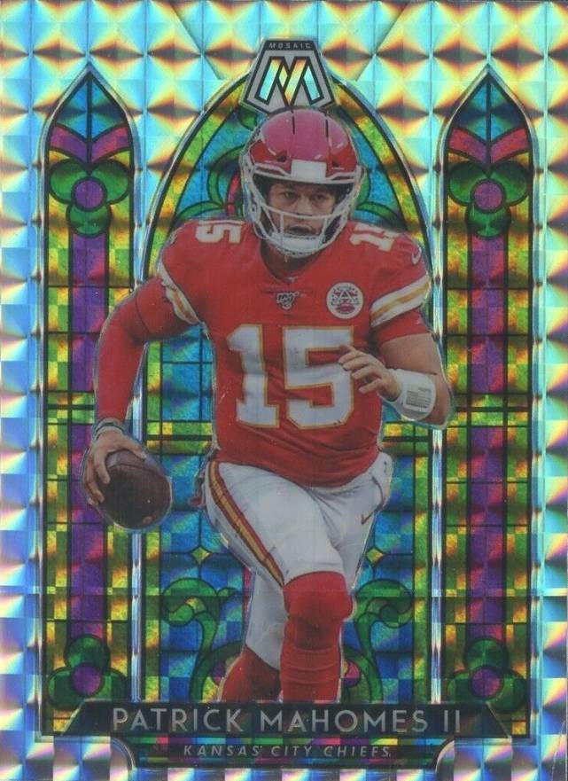 2020 Panini Mosaic Stained Glass Patrick Mahomes II #SG1 Football Card