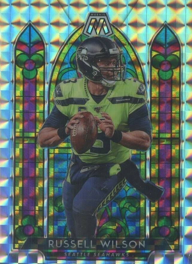 2020 Panini Mosaic Stained Glass Russell Wilson #SG10 Football Card