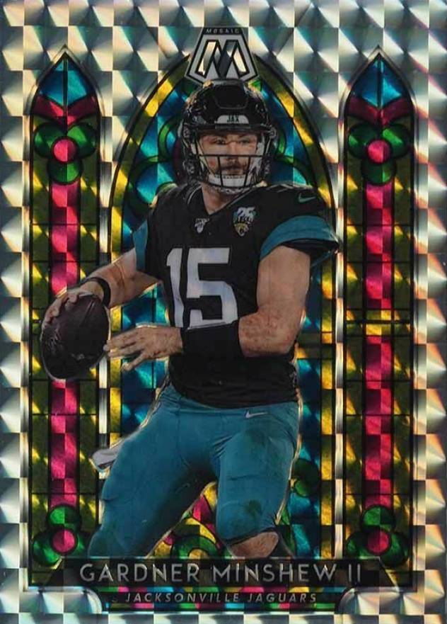 2020 Panini Mosaic Stained Glass Gardner Minshew II #SG8 Football Card