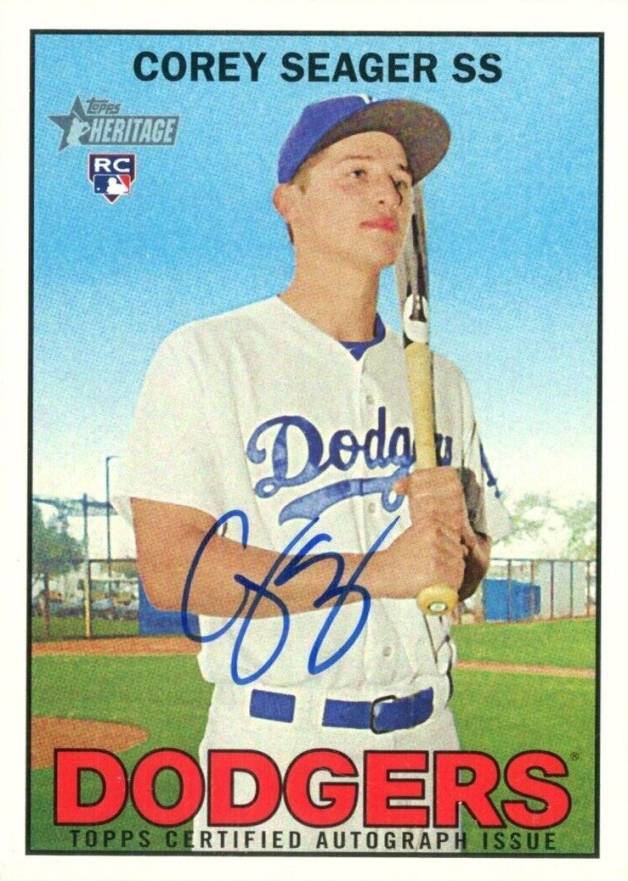 2016 Topps Heritage Real One Autographs Corey Seager #CSE Baseball Card