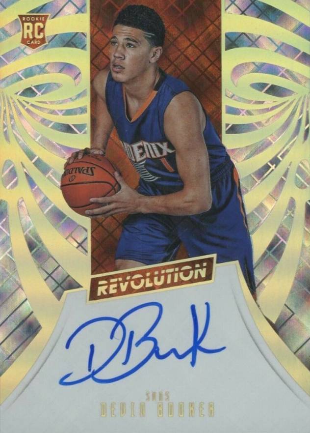 2015 Panini Revolution Autographs Devin Booker #15 Basketball Card