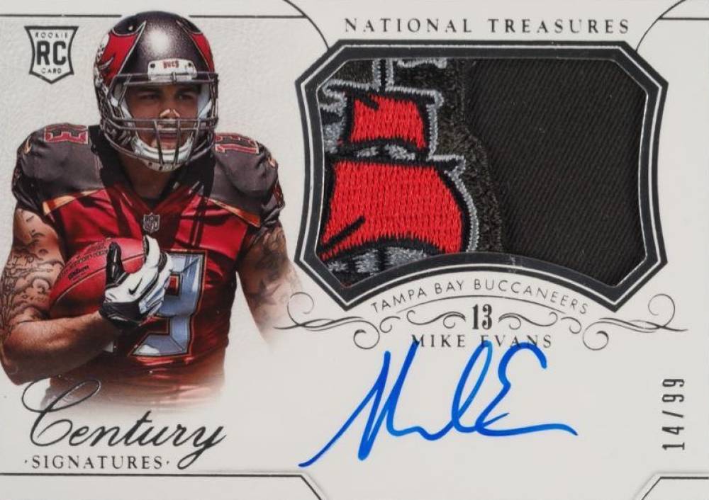 2014 Panini National Treasures Mike Evans #303 Football Card