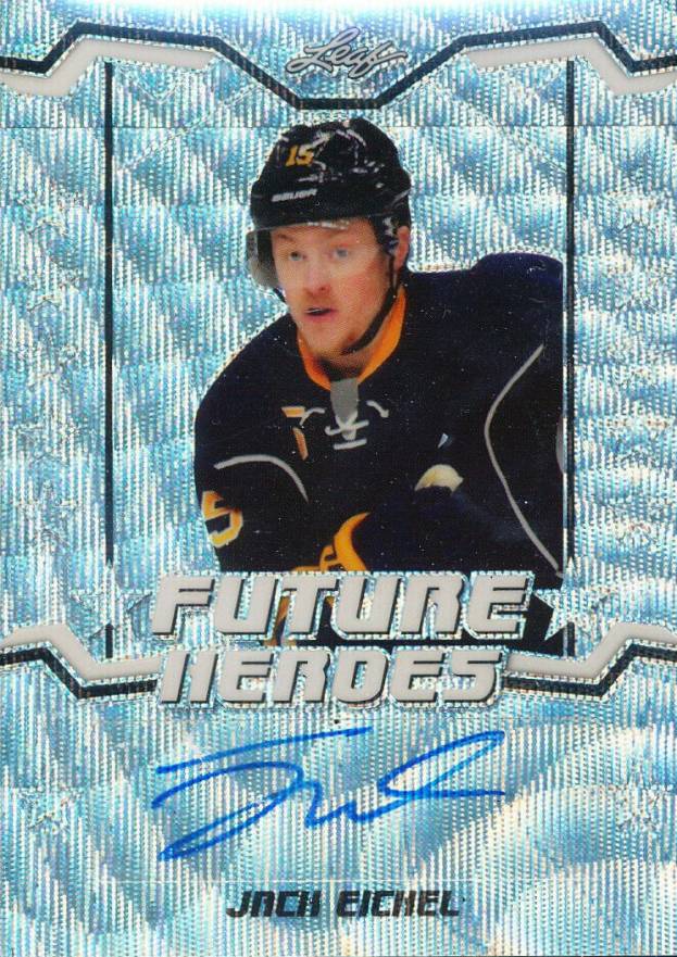 2017 Leaf Metal Sports Heroes Future Heroes Autograph Jack Eichel #JE1 Hockey Card