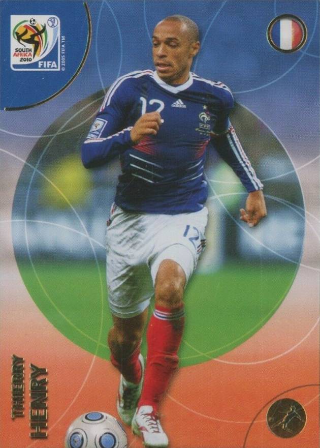 2010 Panini World Cup South Africa Thierry Henry #109 Soccer Card