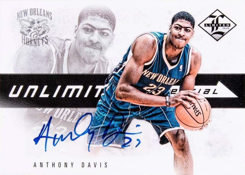 2012 Panini Limited Unlimited Potential Signatures Anthony Davis #4 Basketball Card