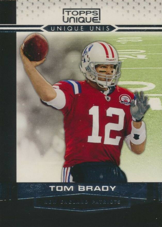 2009 Topps Unique Unique Unis Tom Brady #UU4 Football Card