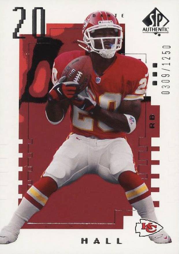 2000 SP Authentic  Dante Hall #93 Football Card