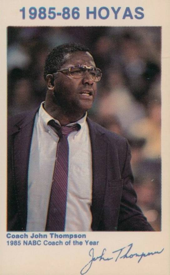 1986 Georgetown Hoyas John Thompson #2 Basketball Card