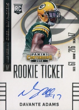 2014 Panini Contenders Davante Adams #212 Football Card