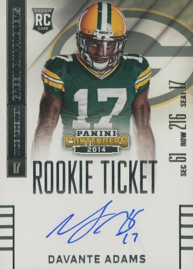 2014 Panini Contenders Davante Adams #212 Football Card