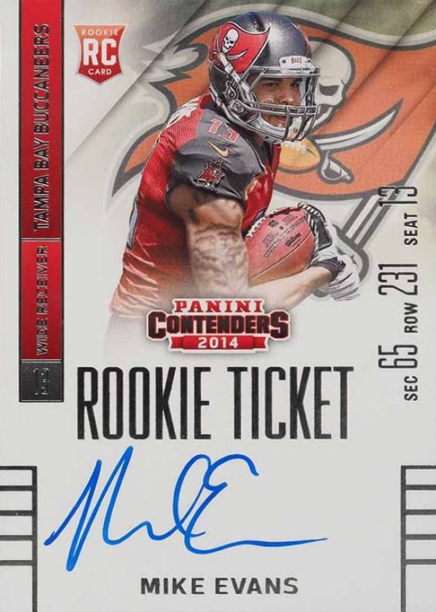 2014 Panini Contenders Mike Evans #236 Football Card