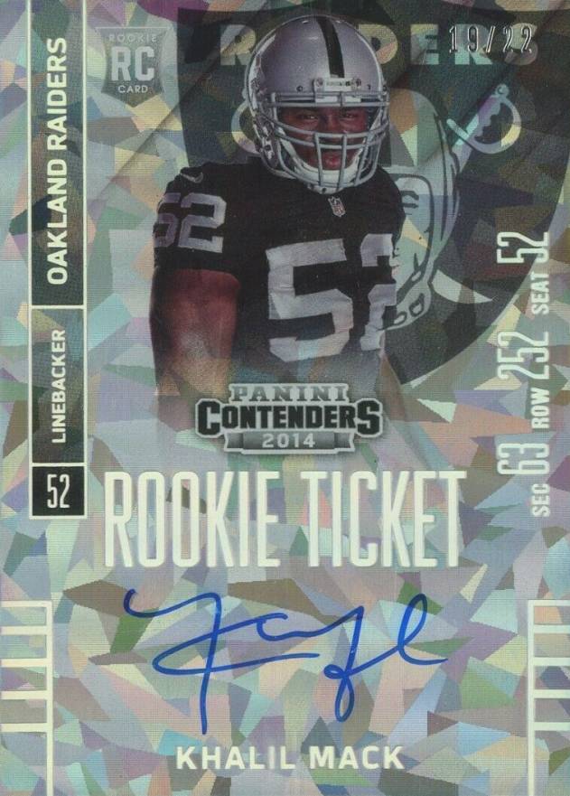 2014 Panini Contenders Khalil Mack #224 Football Card