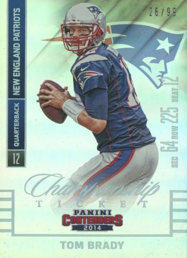 2014 Panini Contenders Tom Brady #67 Football Card