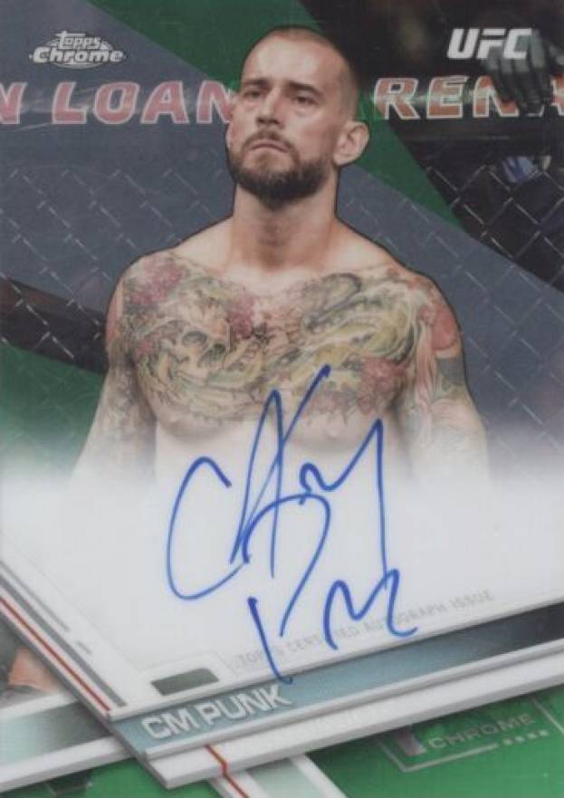 2017 Topps Chrome UFC Fighter Autographs CM Punk #CP Other Sports Card