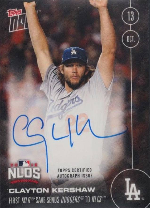 2016 Topps Now  Clayton Kershaw #579-B Baseball Card