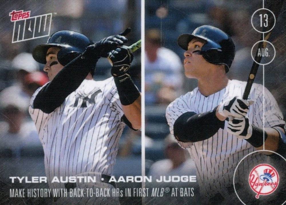 2016 Topps Now  Aaron Judge/Tyler Austin #351 Baseball Card