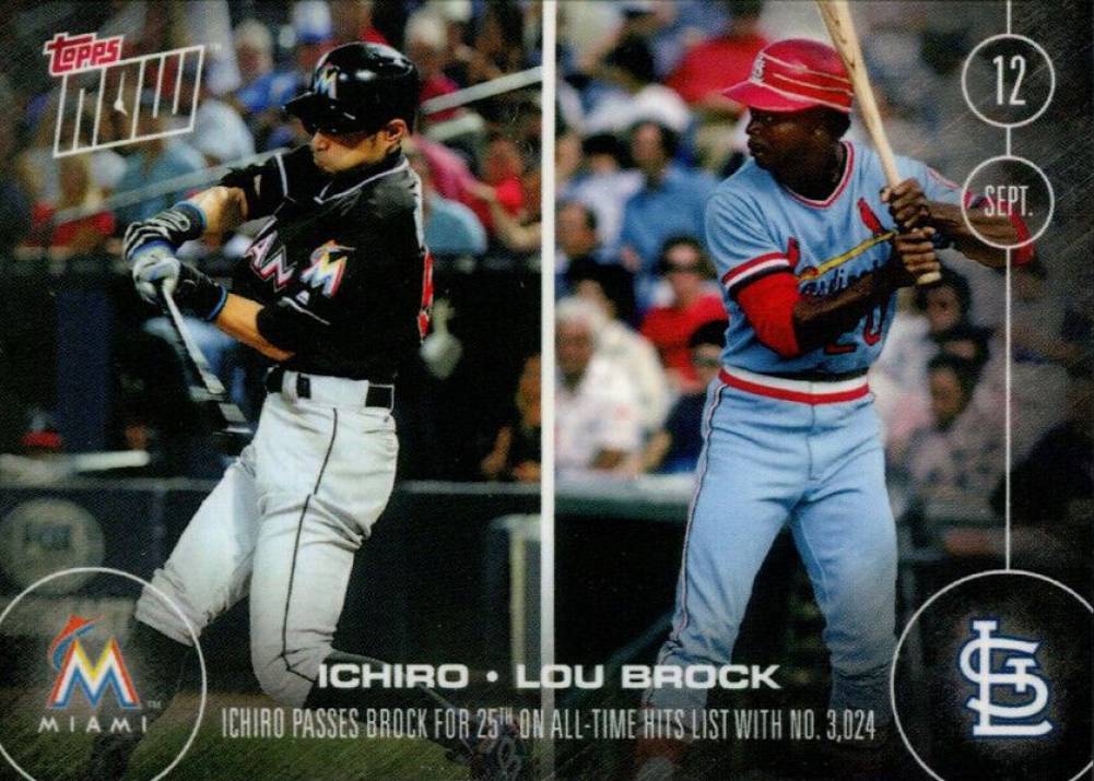 2016 Topps Now  Ichiro/Lou Brock #448 Baseball Card