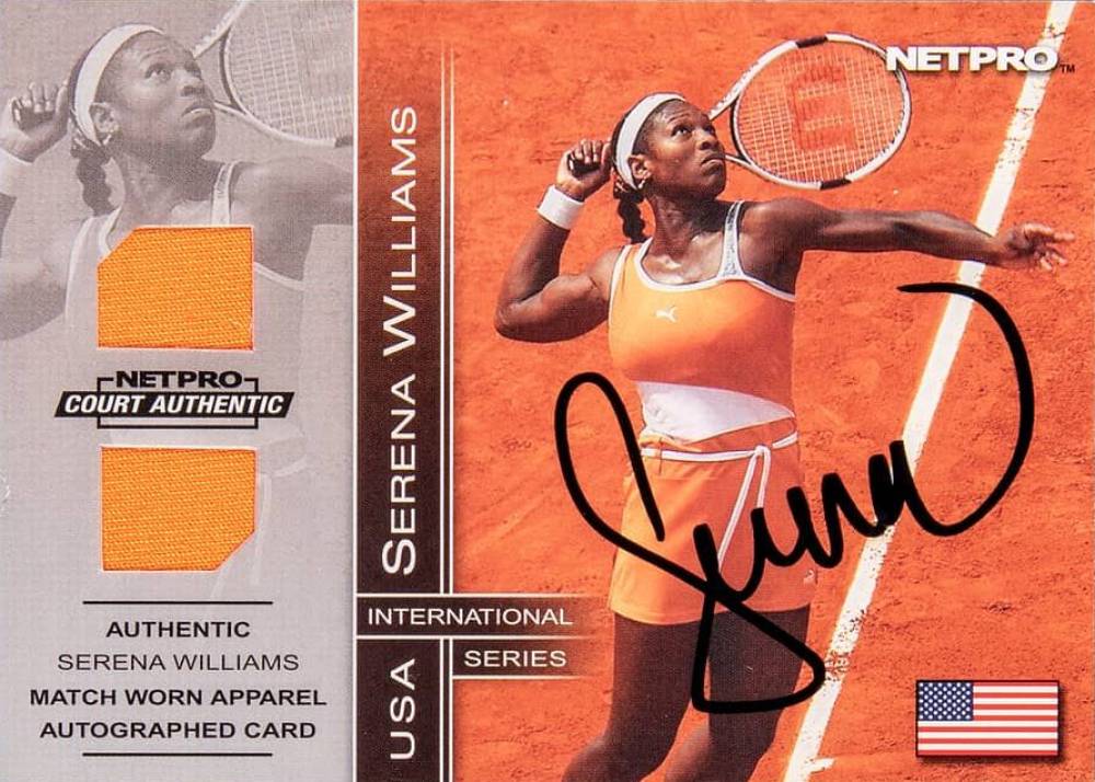 2003 Netpro International Series Apparel Autograph Serena Williams #2A Other Sports Card