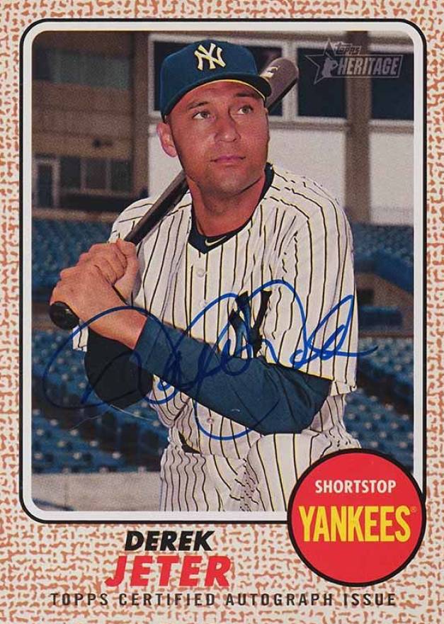 2017 Topps Heritage Real One Autographs Derek Jeter #DJ Baseball Card