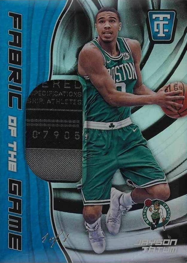 2017 Panini Totally Certified Fabric of the Game Rookies Jayson Tatum #JTT Basketball Card