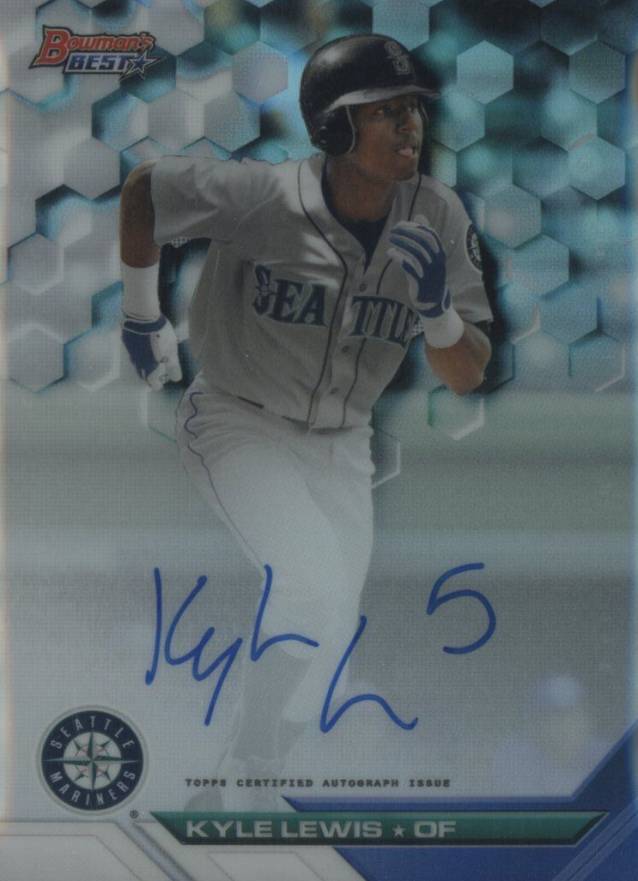 2016 Bowman's Best Best of 2016 Autograph Kyle Lewis #B16KL Baseball Card